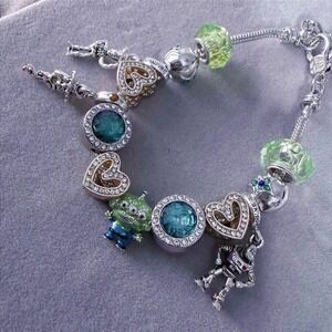 Toy Story Woody Buzz Alien Bead Charm Fits Snake Chain Bracelet